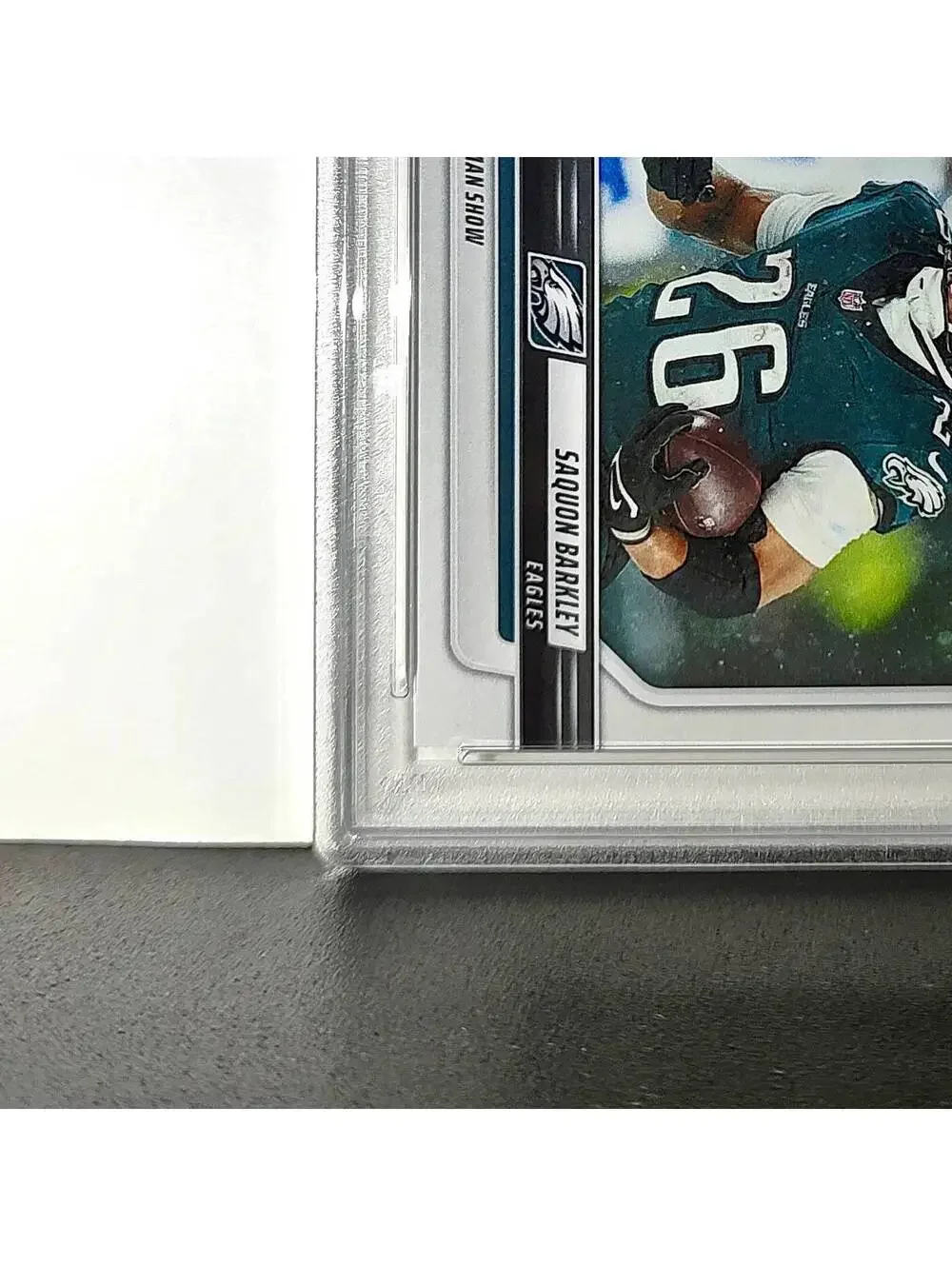 Saquon Barkley 2024 Panini Record Breaker NFL #270 Philadelphia Eagles PSA 10